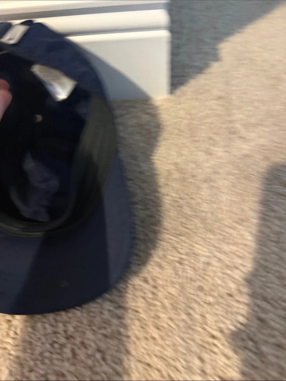 Nike Navy Baseball Cap with White Swoosh